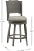 Clarion Swivel Counter Height Stool, Distressed Gray