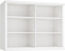 47.2" Wide Bookcase, 3-Tier, 37" Tall, White | Open Storage, Floor Standing, Indoor Furniture, for Home School Library Office Bedroom