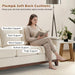 Beige ThreeSeater Upholstered Sofa With Nailhead Trim