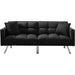 Adjustable Loveseat Sofa Bed with Metal Legs