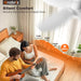 35 Inch Ceiling Fan with Lights and Remote Control, Quiet Modern Low Profile Fan Light with 6 Speeds, Dimmable LED, Reversible Blades for Bedroom Living Room Indoor/Outdoor, White