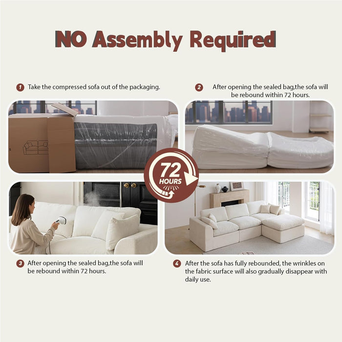 Forest Green Oversized 115 Inch Convertible Sectional