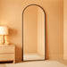 Full Length Mirror, 70"X26" Arched Full Body Floor Mirror with Stand, Hanging or Leaning, Standing, Wall Mounted with Aluminum Frame for Bedroom Living Room (Black)