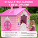 Disney Princess Plastic Indoor,Outdoor Playhouse with Easy Assembly