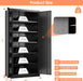 SeventyOne Inch IndustrialGrade Lockable Metal Cabinet Black