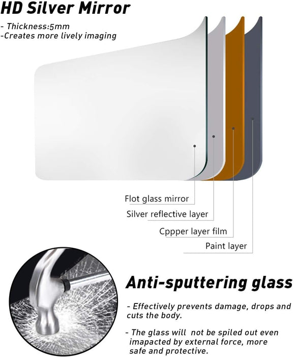 Full Length Mirror, 71''X30'' Floor Mirror with Stand, Arched Wall Mounted Mirror, Large Full Body Mirror with Aluminum Frame Hanging or Leaning for Bedroom, Living Room, Cloakroom (Gold)