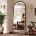 Antique Bronze Full Length Mirror 71X28 In, Beaded Standing Mirror