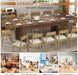 70.8"-110" Extendable Dining Table for 6-12 Person, Wooden Dining Room Table, Modern Extendable Table for Gatherings, Meeting for Small Kitchens, Dining Office Areas(Walnut)
