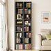 Bookshelf 8 Tier Set of 2, Tall Narrow Book Shelf, Corner Bookcase