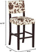 Udder Madness Corey Bar Stool, 19"W X 22.5"D X 44.75"H, Brown