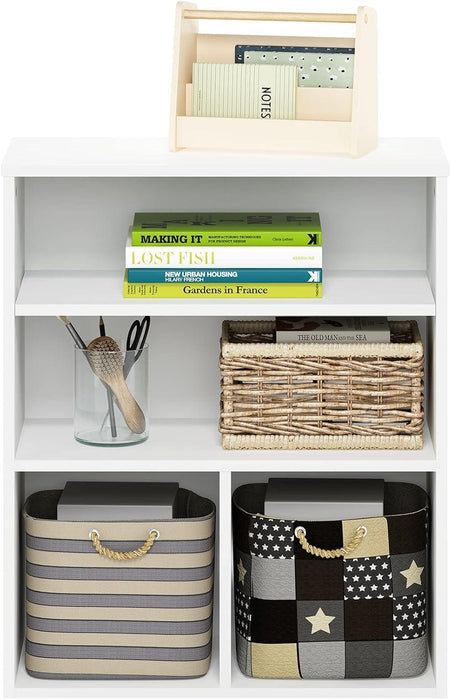 Pasir 3 Tier Display Bookcase, White