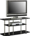 Designs2Go No Tools 46 Inch 3 Tier Wide TV Stand, Black