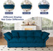Blue Queen Size ThreeInOne Convertible Sleeper Sofa