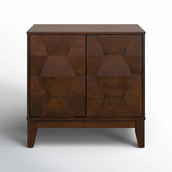 Sara 30.6" Contemporary 2 - Door Storage Cabinet with Adjustable Shelves