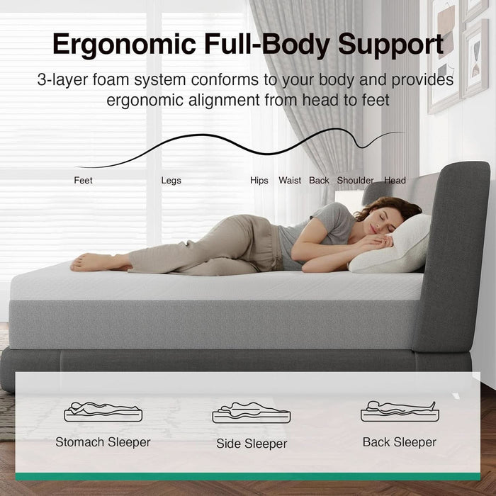 Queen Memory Foam Mattress FourteenInch CertipurUS Certified