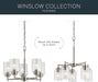 Winslow 19.75 Inch Brushed Nickel Chandelier Lighting