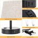 Black Nightstand Lamps Multifunction USB C Dimmable