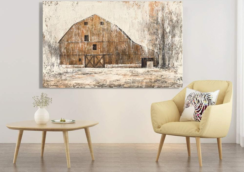 Large Farmhouse Rustic Wall Decor Canvas Wall Art Painting Pictures for Dinning Room