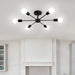 Modern Chandelier Restaurant Black Chandelier Living Room Suspended Ceiling Light Iron E27 Chandelier Home Decoration