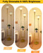Dimmable Flower Floor Lamp with Table for Living Room, Modern Mid Century Gold Metal Tall Standing Lamp with 5Lbs Heavy Base for Bedroom/Sofa Beside/Corner Decor (Bulb Included)