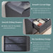 Modern 7 Drawers Dresser for Bedroom, 47" Wide Wood Dressers, Black