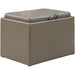 Gray Ottoman with Storage by Designs4Comfort