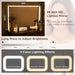 FortyEightInch Makeup Vanity Desk With Contemporary Mirror