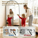 71"X26" Arched Full-Length Mirror with Explosion-Proof HD Glass - Oversized Floor or Wall-Mounted Full Body Mirror for Bedroom, Living Room, and Cloakroom (Black)
