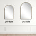 Antique Gold Arched Wall Mirror 24" X 36"