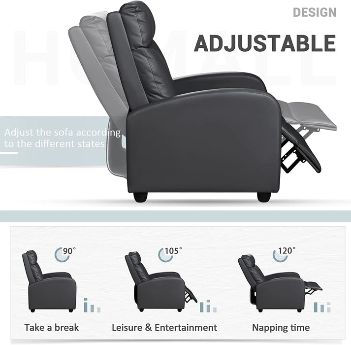 Modern Recliner Sofa with Lumbar Support