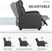 Modern Recliner Sofa with Lumbar Support