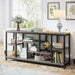 Console Sofa Table, 70.9 Inch Extra Long Console Table behind Couch with Storage Shelves, 3-Tier Modern Narrow Entryway Hallway Accent Table for Living Room, Grey