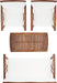 SAFAVIEH Outdoor Fontana 4-Piece Patio Sectional Sofa Set, 40.2" PAT7008A