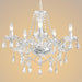 Farmhouse 5 Light K9 Crystal Chandelier PendantLightFixture