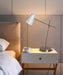 Halobar Brass Desk Lamp Home Office – White Industrial Table Lamp with Solid Base for Office, Reading Lamps for Bedside Table, Study and Reading Task Lamp, Gifts for Adults