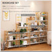 Five Tier Bookshelf White Gold UltraFinish Coatings