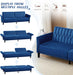 77Inch Velvet Convertible Sofa Bed Featuring Armrests
