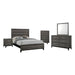 Watson Bedroom Set Grey Oak and Black