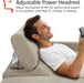 62.2'' Wall Hugger Power Loveseat Recliner Sofa with Adjustable Headrest and USB & Type C Dual Charge Ports for Living Room, Office (Fabric, HL198M1) (Beige)