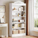 73 Inch Tall 5 Tier White Bookshelves, Modern 5-Shelf White Library Bookcase with Shelves, Freestanding Etagere Shelving Unit for Living Room/Home (1)