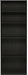 Tall BookshelfUnit Five Tier Black Espresso Bookcase