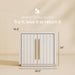 36" Libra Sideboard Buffet Cabinet - White Sand