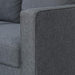 Gunmetal Modern Loveseat: Stylish and Comfortable