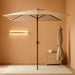 6.5 X 10 Ft Rectangular Patio Umbrella W/Crank, Beige
