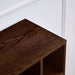 Wooden Sideboard Buffet Cabinet with Open Storage & Adjustable Shelves,Farmhouse Narrow Entryway Cabinet with Socket Hole & Anti‑Tip Kit,Slim Accent Cabinet for Small Spaces (Walnut 31.7")