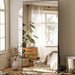 71"X31" Full Length Mirror Extra Large Hanging or Leaning Rectangle Mirror Aluminum Alloy Thin Frame Bedroom Floor Dressing,Black