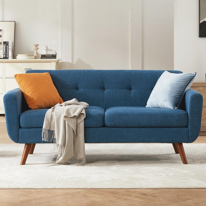 Modern Blue Loveseat for Small Spaces