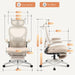FLEXISPOT Foldex Mesh Ergonomic Office Chair, Folding, Cream 1