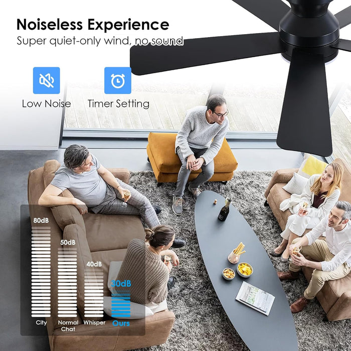 46-Inch-Black-Ceiling-Fan-With-DimmableLED-Remote-Memory