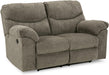 Tufted Recliner Loveseat - Light Gray